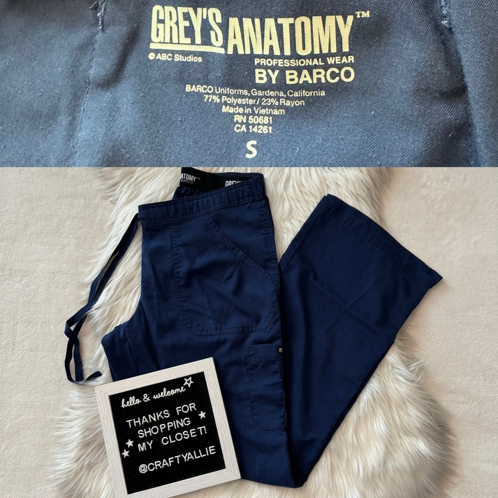 Grey's Anatomy Navy Scrub Pants | Women’s Small